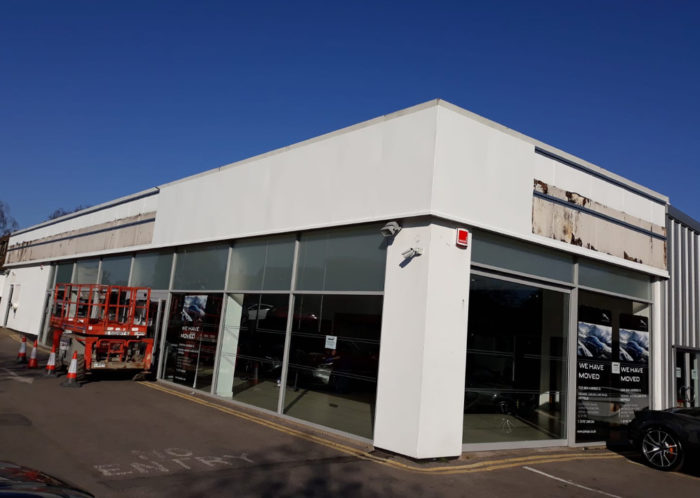 Aston Martin - Showroom Cladding - Cladding Contractor - Camclad Contractors Ltd - Cambridge London UK - www.camclad.co.uk