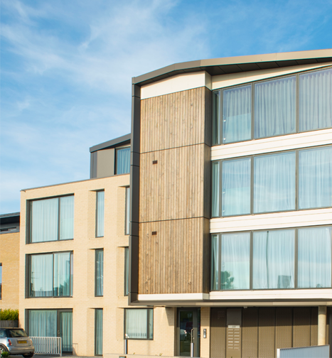 Rainscreen Fascia Camclad Contractors Ltd Cambridge London UK Industrial Cladding