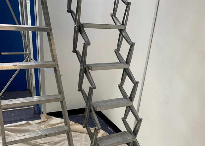 RMS Harlow - Roof Access Ladder - Industrial Cladding - Camclad Contractors Ltd Cambridge London UK
