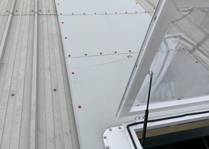 RMS Harlow - Roof Access Hatch - Industrial Cladding - Camclad Contractors Ltd Cambridge, East Anglia - UK - Euroclad Approved Installer