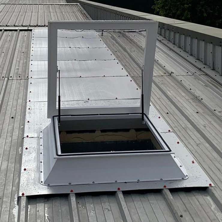 Camclad Contractors Ltd, Papworth Everard - RMS Harlow - Roof Access Hatch - Fall Arrest Systems - Man Safe Systems - Cladding Maintenance and Repair